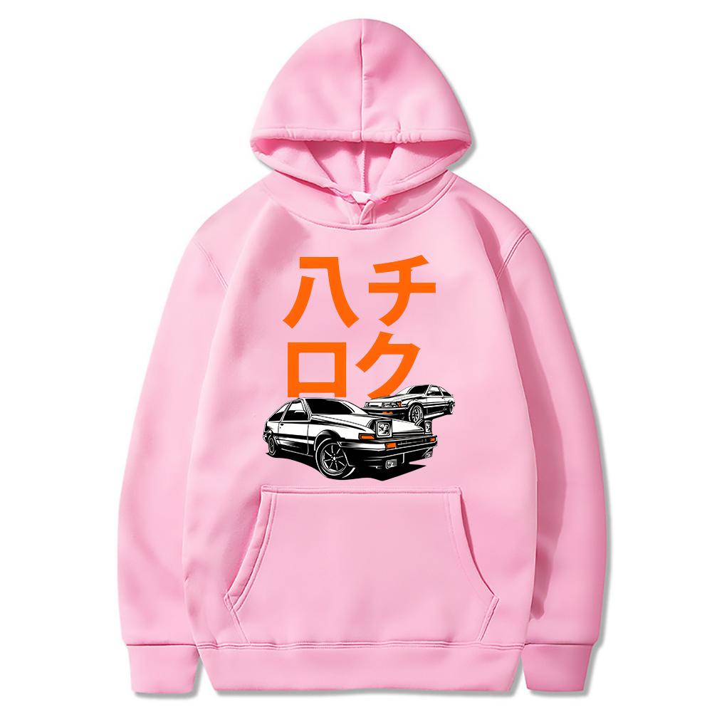Горячая толстовка с капюшоном в стиле аниме Initial D, спортивный мужской повседневный уличный пуловер JDM Car Culture, повседневный пуловер