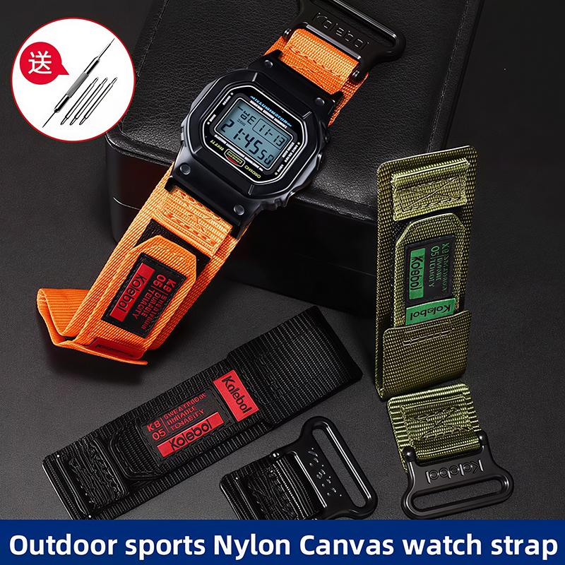 DW5600 GW-M5610 DW-6900 GW-B5600 Нейлоновый холщовый ремешок для Casio GA2100 GM2100 Модифицированный ремешок для часов мужской Наручный ремешок для активного отдыха и спорта