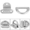 316 Stainless Steel Boat Folding Pad Eye Lashing D Ring Tie Down Cleat (4 Pcs 8mm)