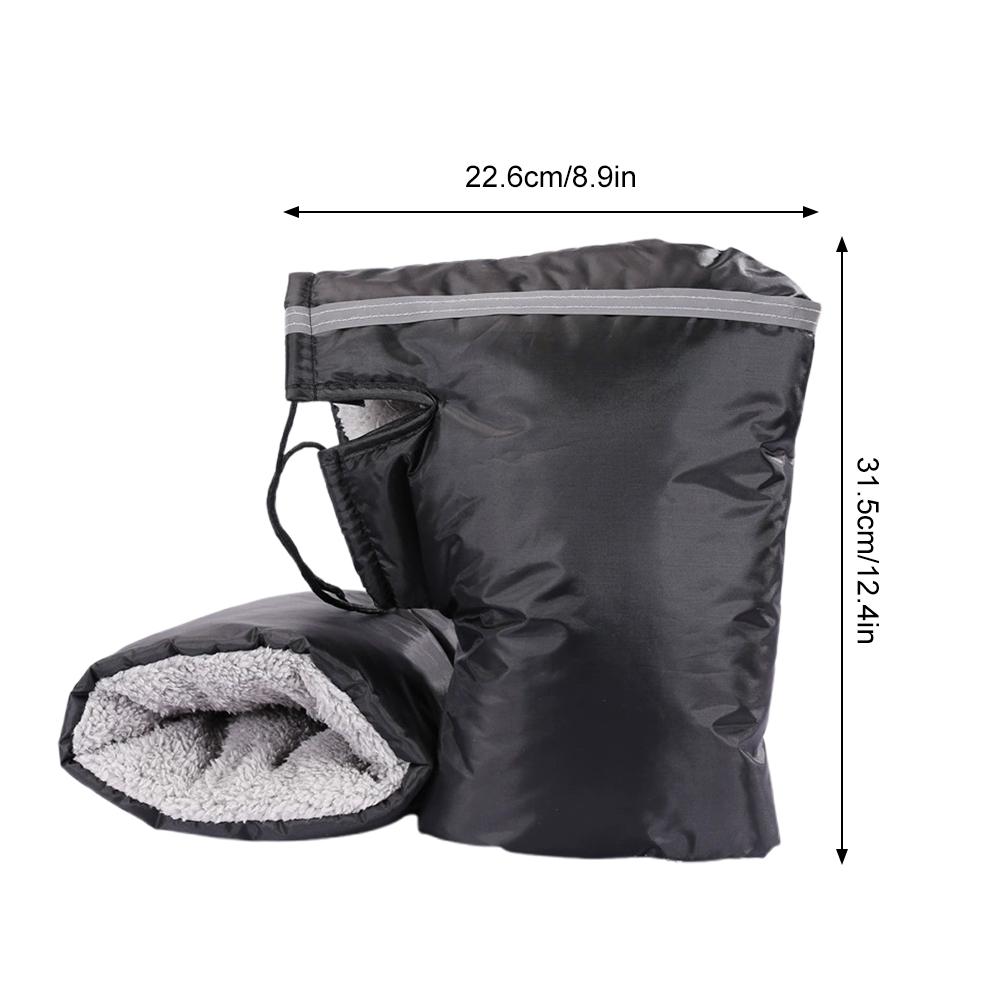 Motorcycle Hand Muffs Winter ATV Snowmobile Hand Muffs Scooter Handlebar Thermal Gloves Protective Windproof Thicken Handlebar