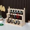 32x11.5x25см 3-х ярусная деревянная подставка для браслетов, подставка для демонстрации браслетов, органайзер для ювелирных изделий, органайзер для ювелирных изделий для часов и браслетов