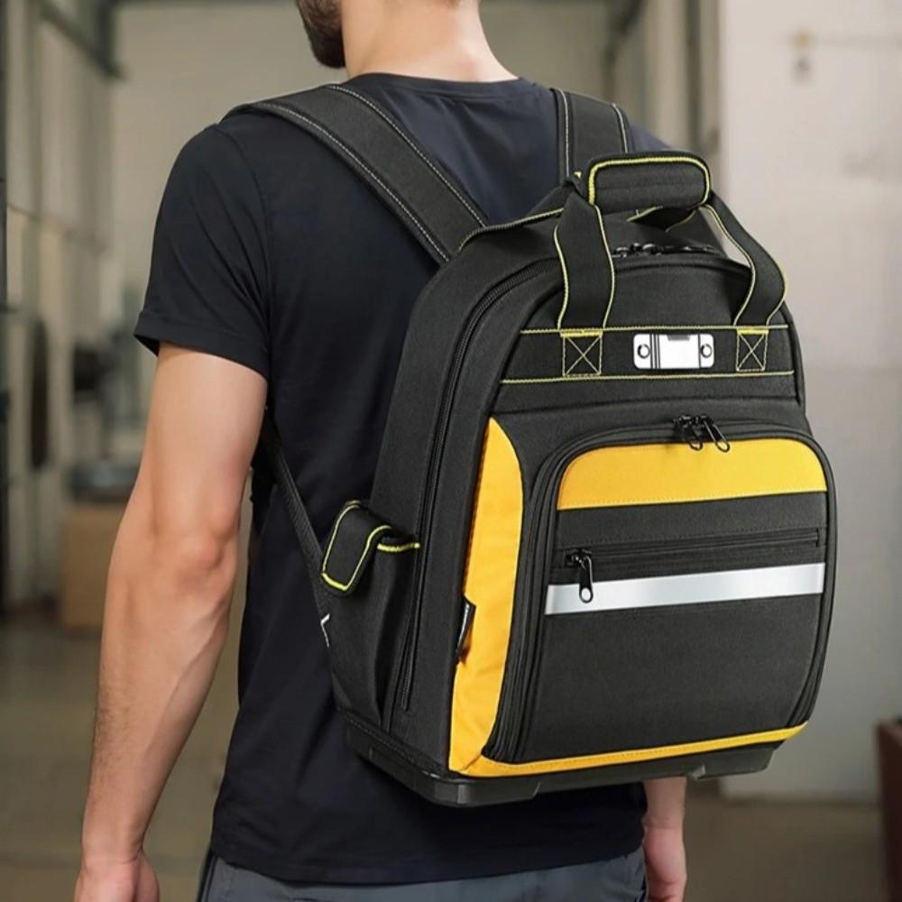 Large Capacity Electrician Tool Bag Thickened Toolkit Multifunctional Tool Backpack