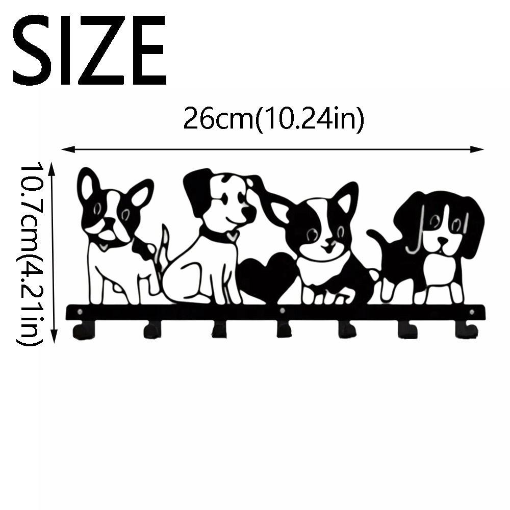 Железный мультяшный крючок для одежды в виде собаки, скандинавский держатель для ключей, прочная стойка для хранения одежды, прихожая