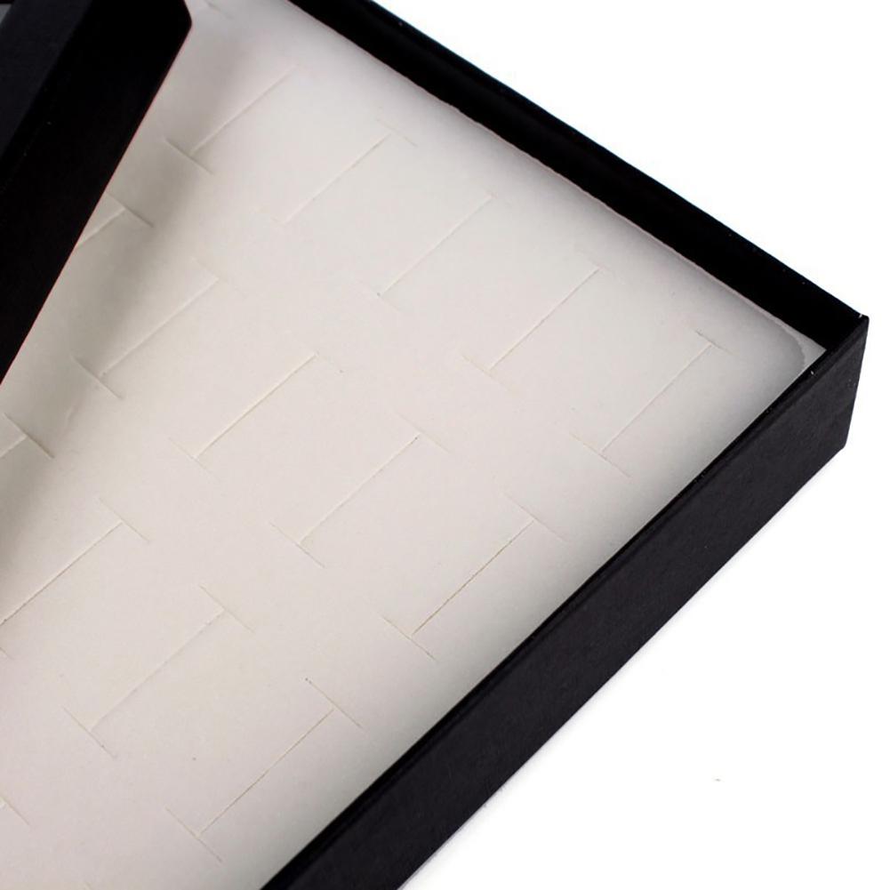 Yvonne Прозрачный 36 слотов для ювелирных изделий, держатель для колец, коробка для хранения, органайзер