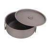 Titanium Pot 3‑5 People Portable Cooking Pot with Foldable Handles for Outdoor Camping Hiking