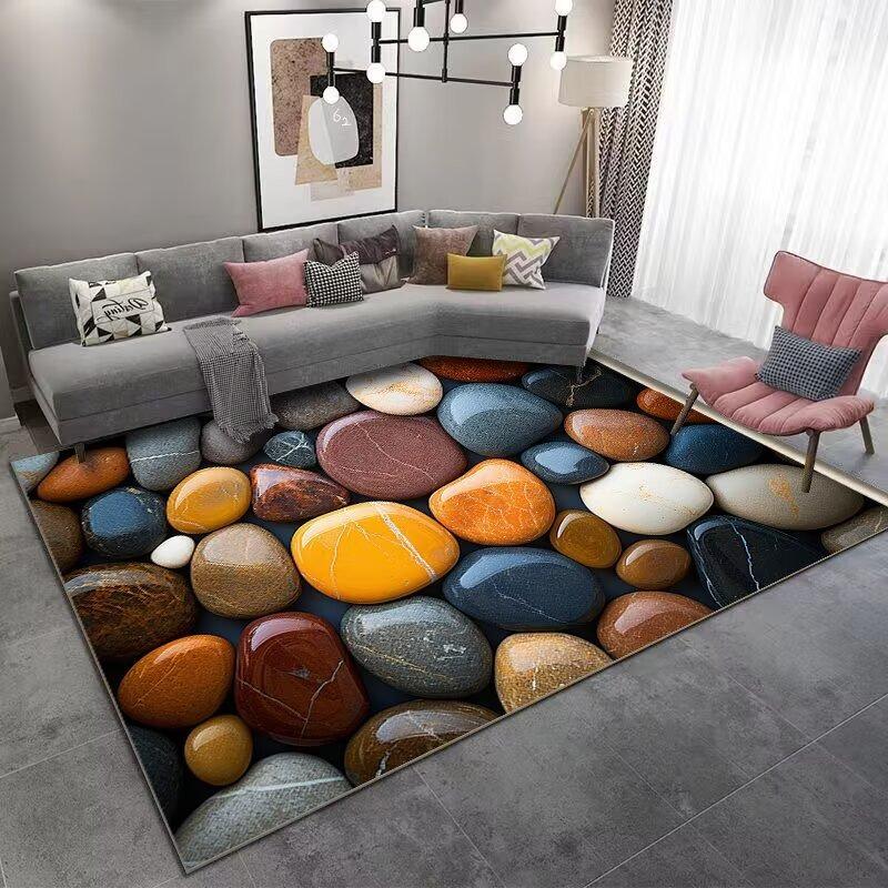 Ковер в стиле европейской мостовой, цветной, для гостиной, под диван, для спальни, прикроватный, для кабинета, для кухни, коврик у входной двери, нескользящий, современный декор