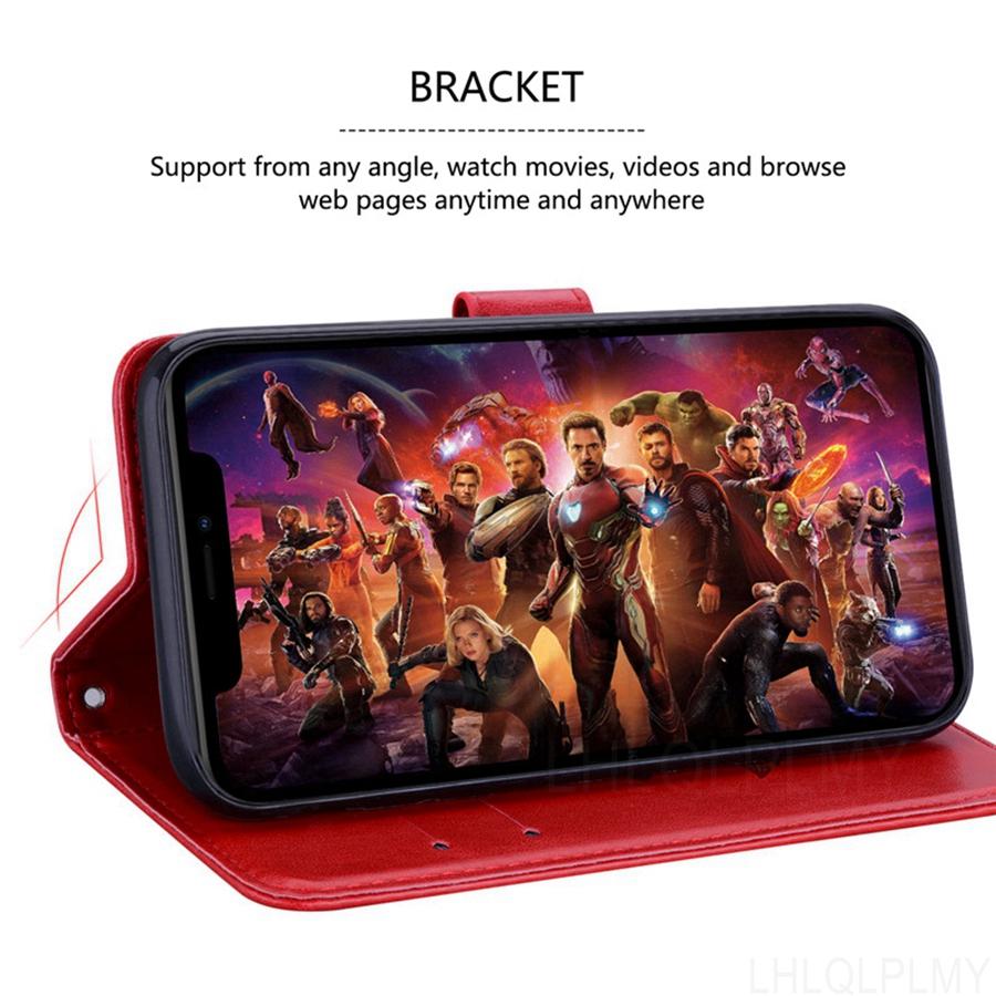 Rose Leather Wallet Flip Case For iPhone XS XR X 11 12 13 Pro Max 15 14 7 8 Plus Mini SE 2020 Cover Funda