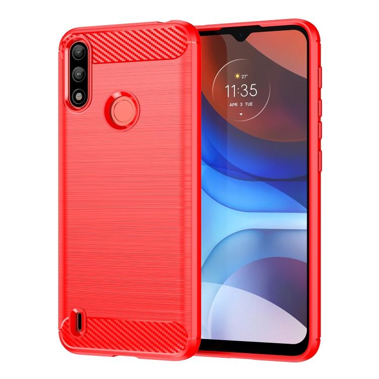 Для Lenovo K13 Чехол для телефона из ТПУ с текстурой шлифованного карбонового волокна