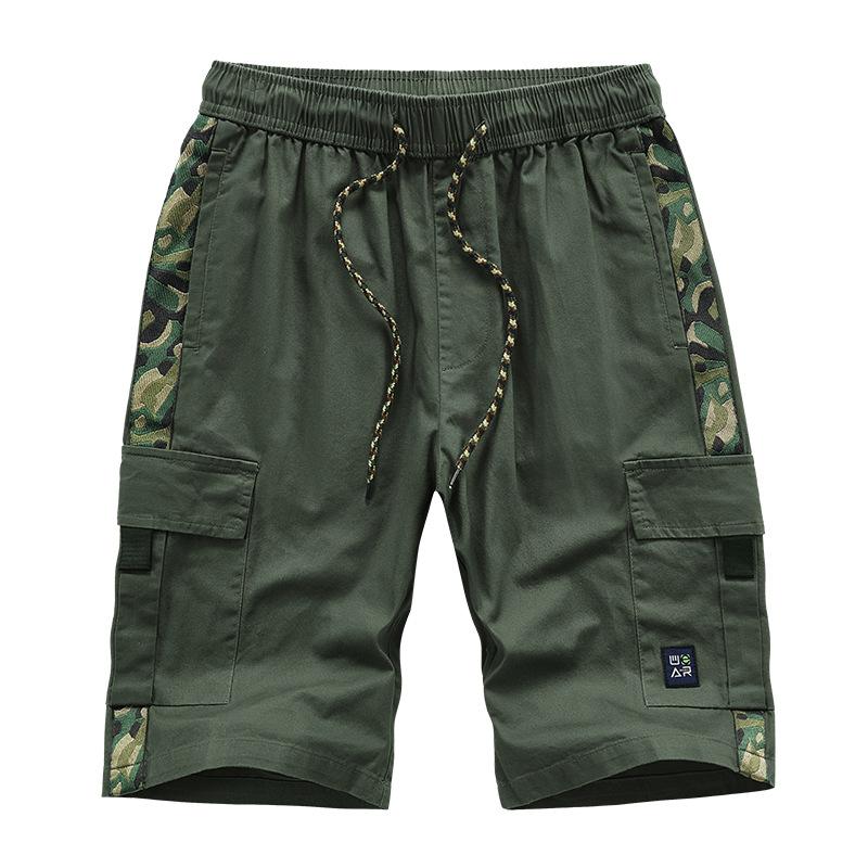 Летние шорты-карго с несколькими карманами, мужские уличные шорты-карго, прямые свободные повседневные шорты