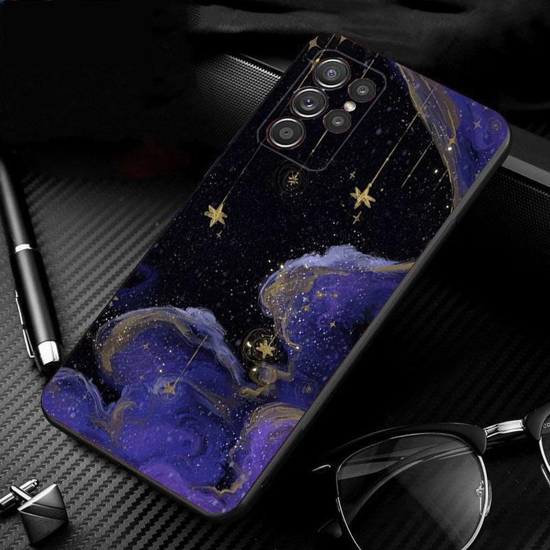 Чехол для телефона «Ночь с луной и звездами» для Samsung Galaxy S25 S24 S23 S22 S21 Ultra S24 S23 S22 S21 S25 Plus S24 S25 FE