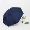 Windproof Straight Bone Double Canopy Umbrella Dual-use Umbrella UV Protection Reinforced Sun Umbrella Female