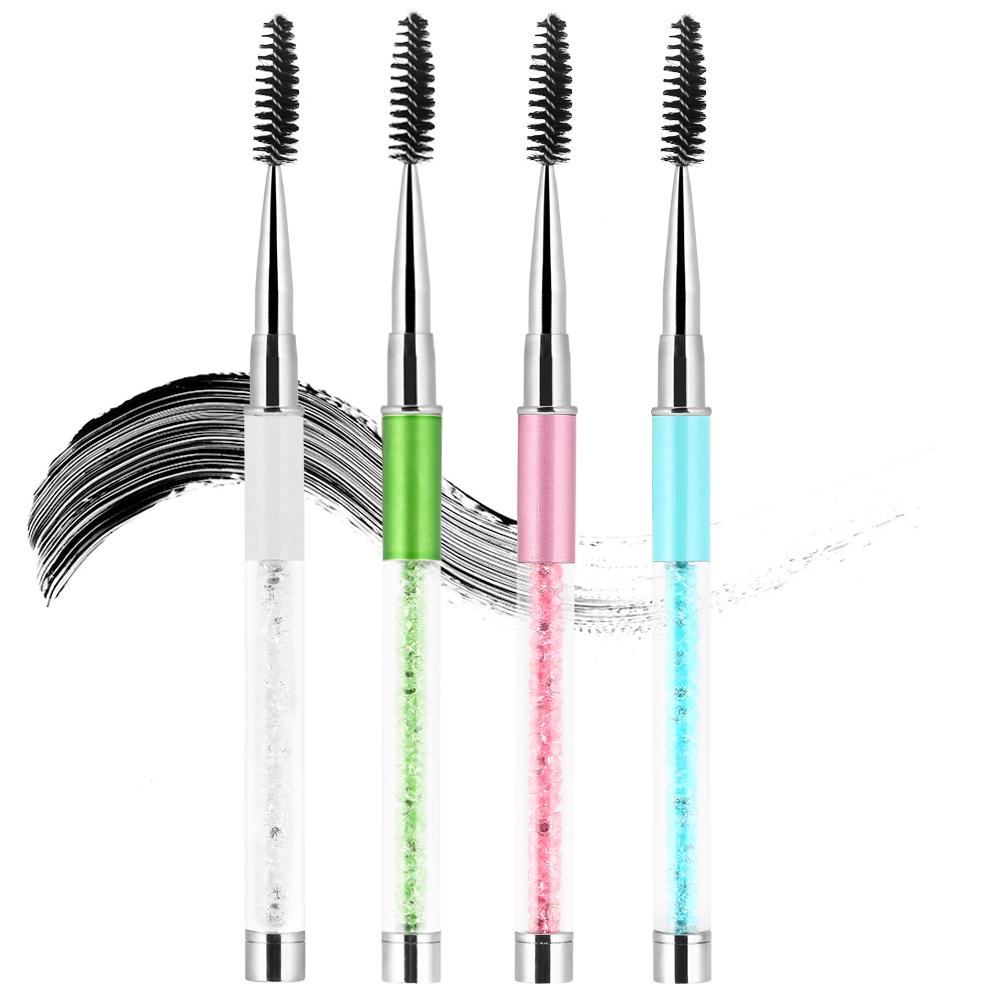 4 цвета Кисть для ресниц и бровей Палочки для туши Аппликатор Спулер Расширение ресниц Расческа для бровей