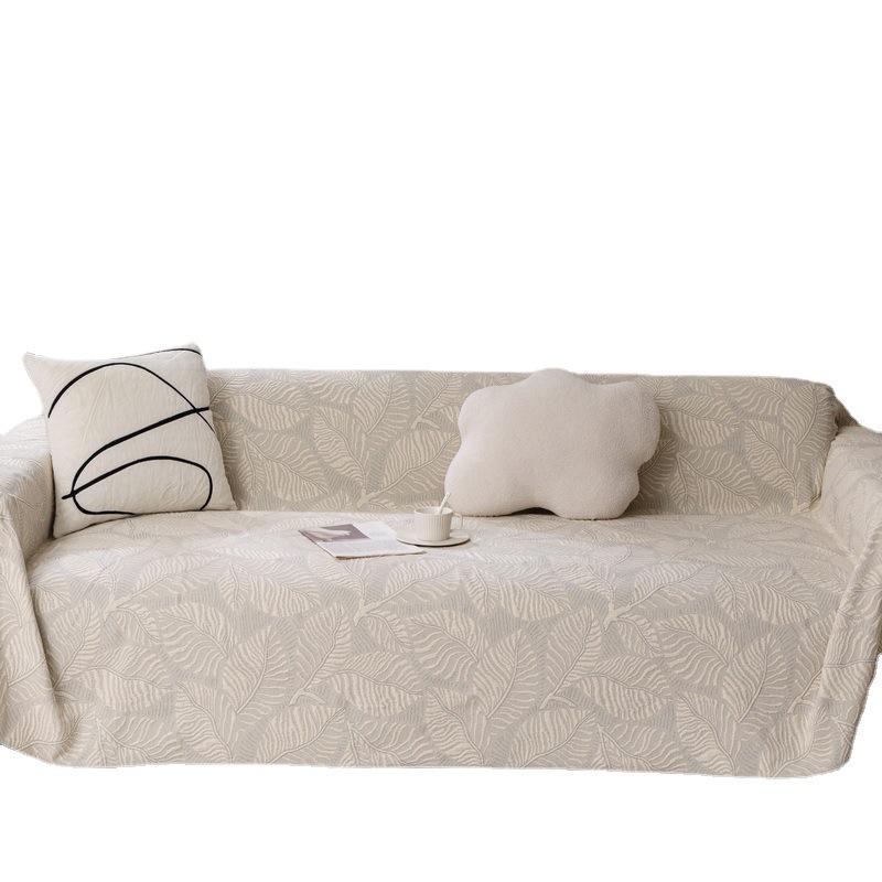 INS Style Sofa Cover Towel Full Covered Universal Sofa Cover Cover All Wrapped Simple Four Seasons Cloth Cotton Sofa Cushion Blanket