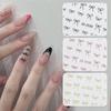Waterproof Bow Nail Art Stickers Long Lasting Nail Art Sticker Nail Art Decoration  DIY Manicure