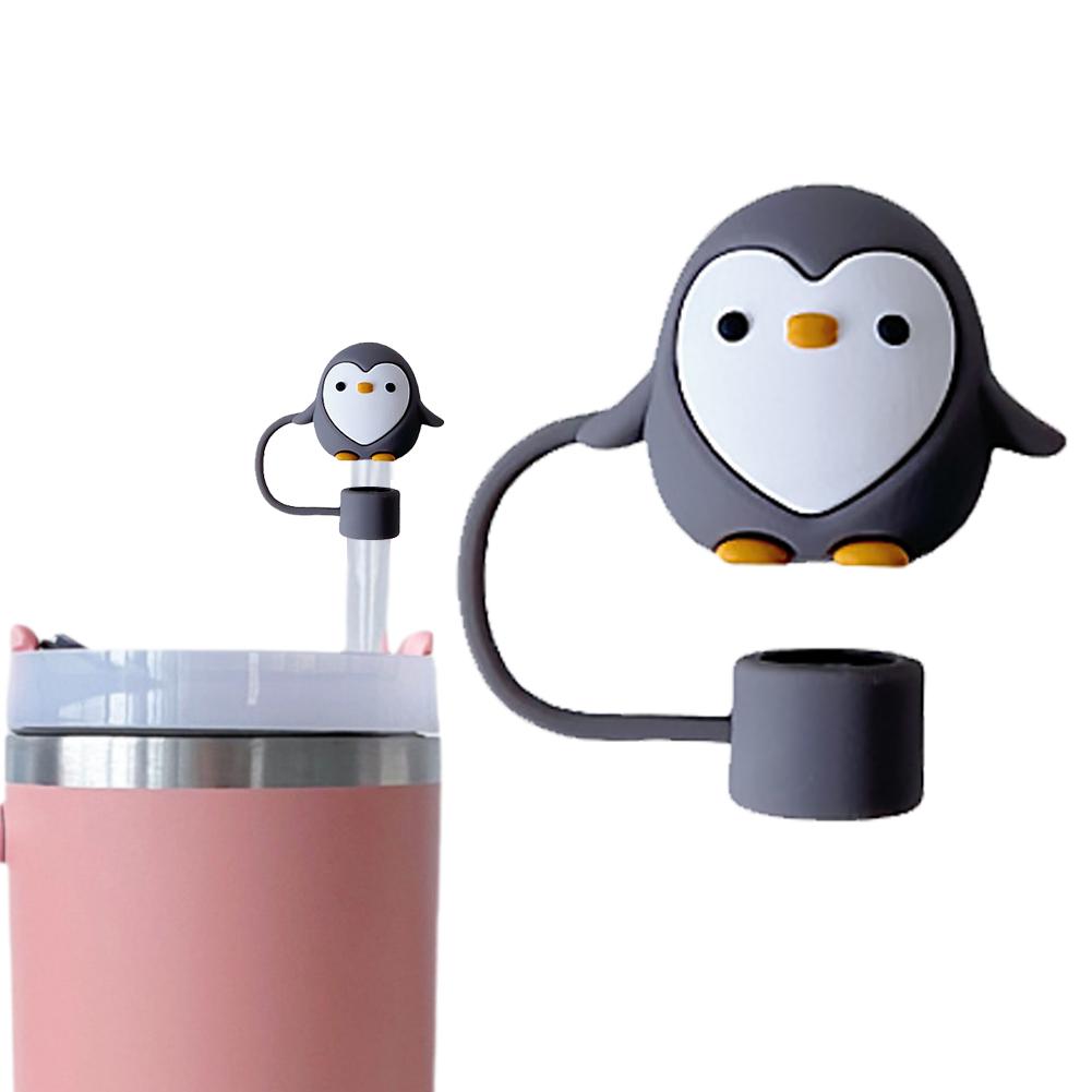 Крышка для трубочки Penguin, силиконовая крышка для трубочки, 10 мм, пылезащитная крышка для чашки Stanleys Reusab W0C0