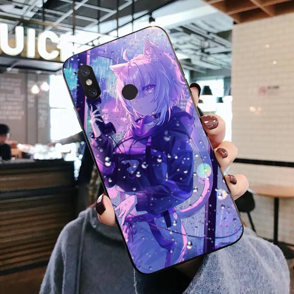 Чехол для телефона Kawaii Nekomata Okayu для Xiaomi Mi 5X 8 9 10 11 12 lite pro 10T PocoX3pro PocoM3 Note 10 pro lite