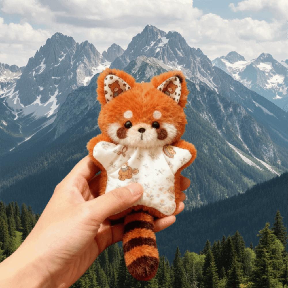 Cute Raccoon Plush Toy Diy Soothing Towel Pendant Bean Bag Material Kit  Gift