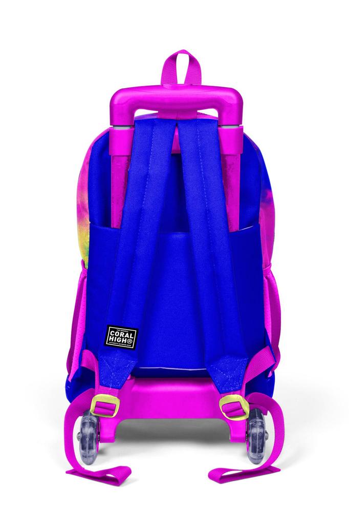 Школьный рюкзак с тремя отделениями Coral High Kids с разноцветным батиковым узором 23957