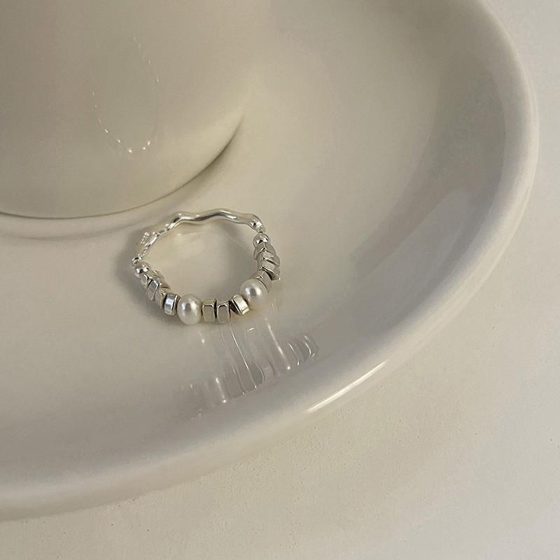 Серебряное уникальное кольцо S925 для женщин, летняя коллекция, модный геометрический дизайн, легкая роскошь