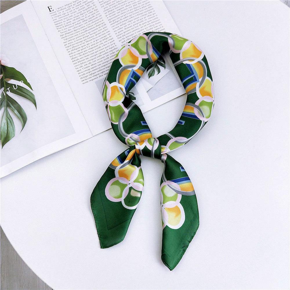 Модный декоративный шарф, повязка для волос, резинка для волос 70, маленький квадратный шарф, шелковый шарф, женский весенне-осенний универсальный маленький шарф, профессиональный шарф