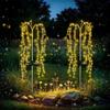 Solar Garden Lights Outdoor Decor 1Pack, Artificial 100 LEDs Tree Lights Yard Planter Patio Lawn Flowerbed Path Decorative Outside