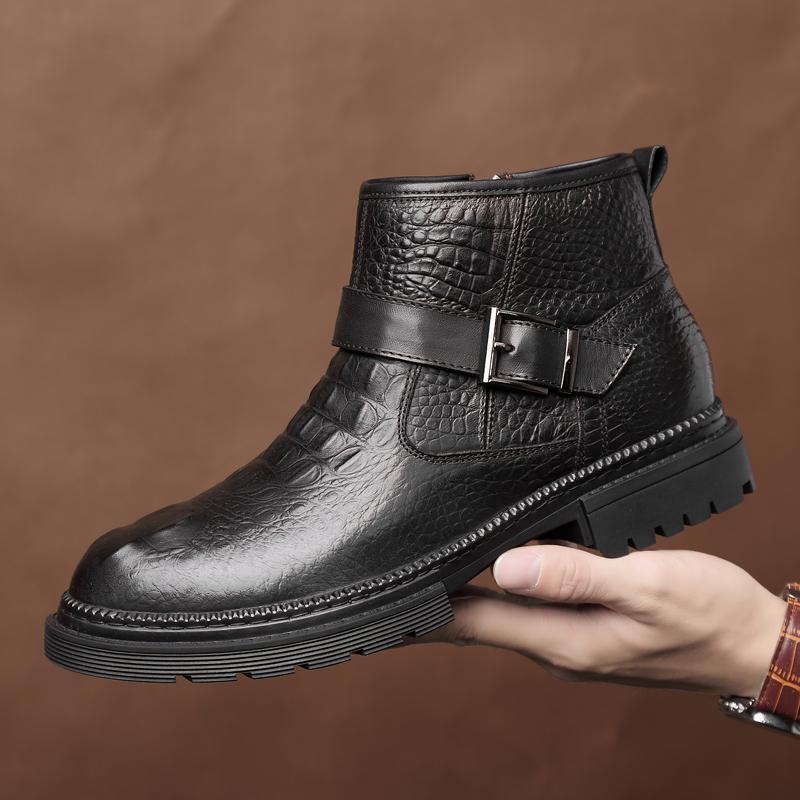 Модные классические мужские ботинки для платья для улицы с острым носком на шнуровке мужские ботильоны из натуральной кожи для платья удобные мужские ботинки челси