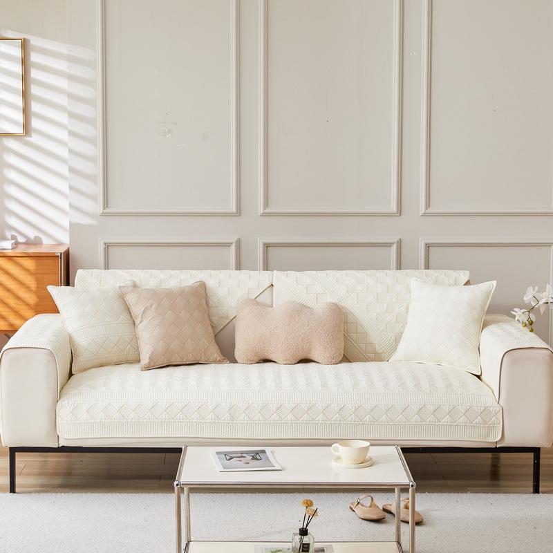 Modern Simple Cotton Sofa Cushion, Universal Fabric For All Seasons, Non-Slip Sofa Cover, Sofa Cover New Model