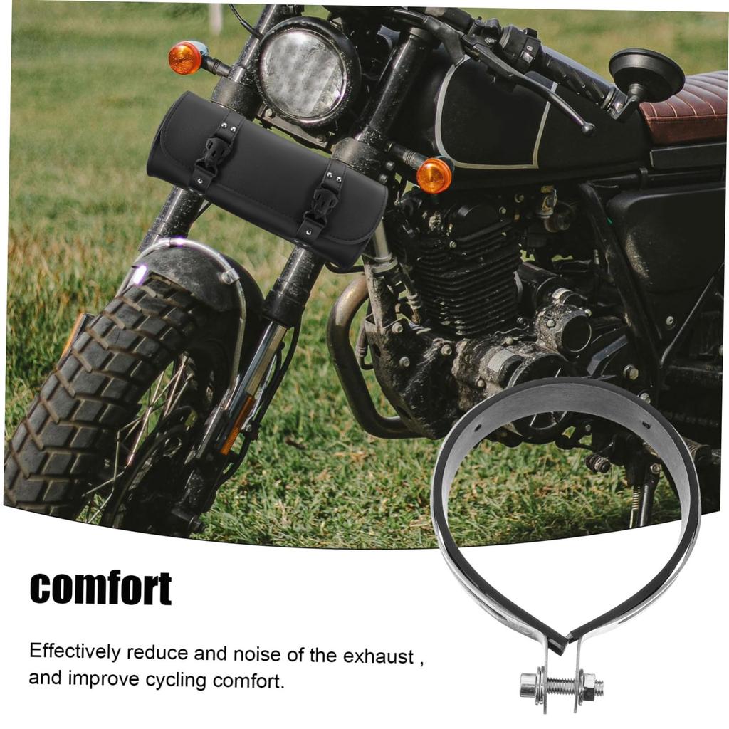 OSALADI Exhaust Pipe Retention Ring Clamp Muffler Sleeve Coupler Bolt Band Exhaust Band Hanger