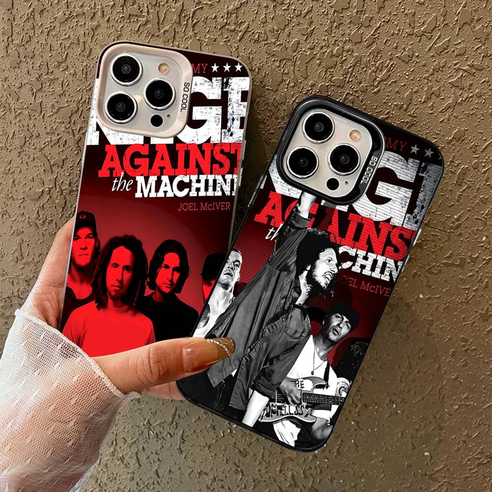 R-Rage A-Against T-The M-Machine Band Phone Case Color Silver Shell For IPhone 17 16 15 14 13 12 11 Pro Max Plus