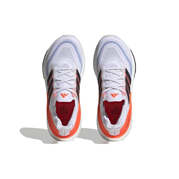 Новые женские Adidas Ultra Boost Light White Black Solar Red HQ6353