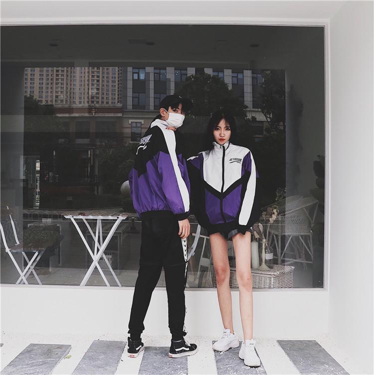 Куртка пэчворк в стиле колор-блок Харадзюку - Унисекс летний уличный стиль