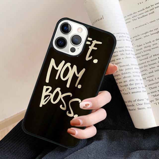 Чехол для телефона Жена Мама Босс Для iPhone 17 Air 16 15 14 Plus для apple 16 11 12 13 Pro Max coque