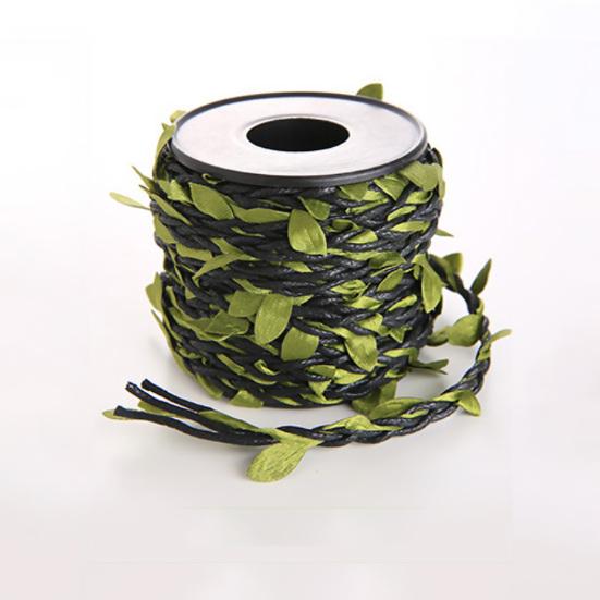 Веревка из искусственной лозы, экологически чистая износостойкая тканевая пеньковая веревка с искусственными зелеными листьями лозы для дома