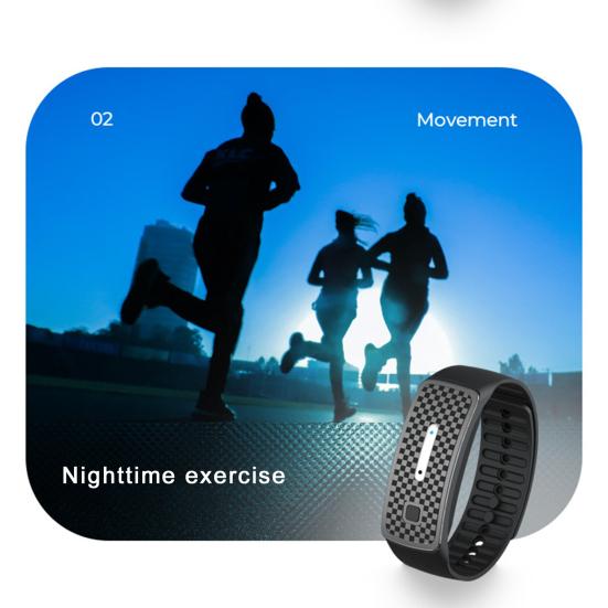 Ultrasonic Anti-mosquito Bracelet Rechargeable Mosquito Repellent Wristband Waterproof Long-lasting Electronic Wristband for All Ages