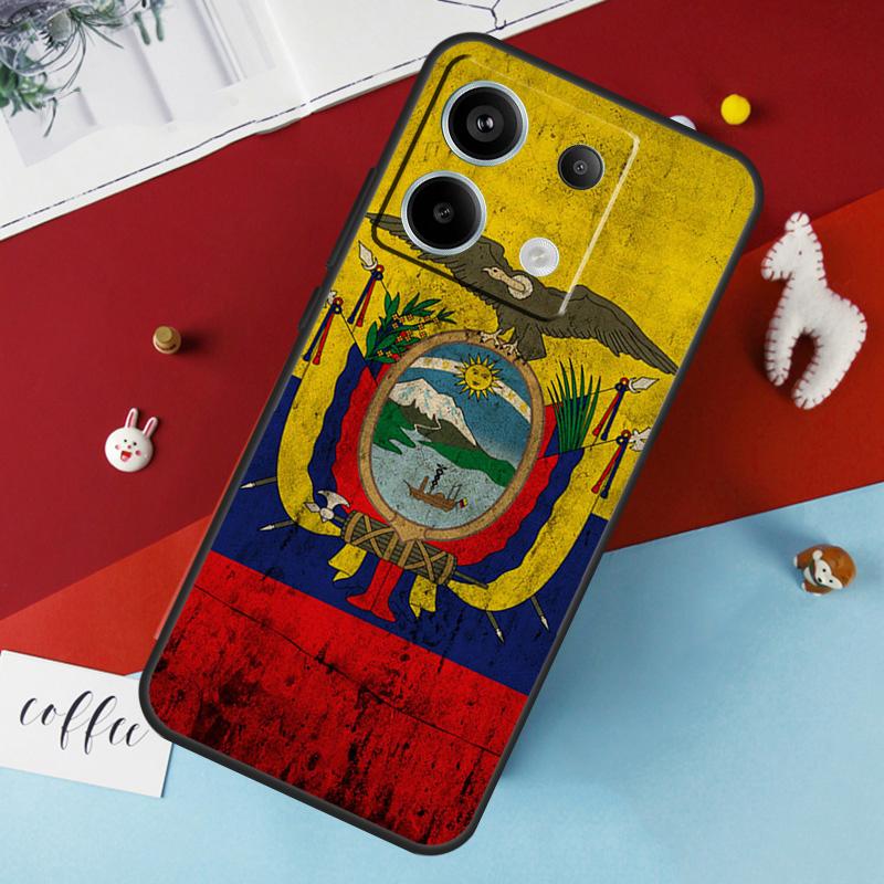 Чехол с флагом Эквадора для Xiaomi Redmi Note 13 12 10 8 9 11 Pro 12S 10S 11S Redmi 13C 10A 10C 9C 12C Cover