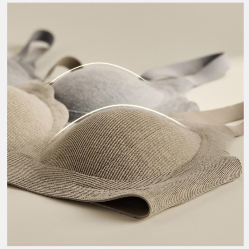 Women's Seamless Bra Fixed Cup Comfortable Push Up Bra U Back Underwear M-2XL