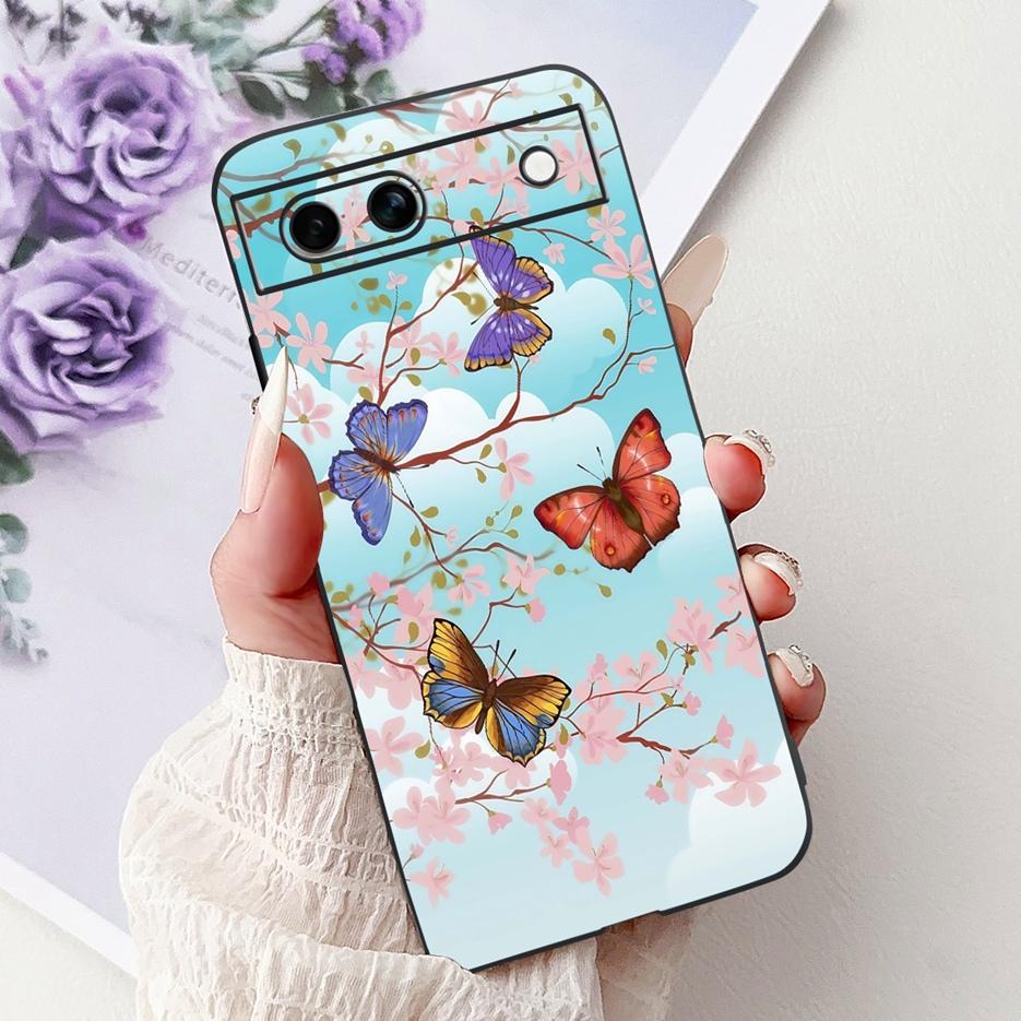 For Google Pixel 8A Case Pixel8 Pro Cute Cat Lion Painted Cover Soft TPU Phone Case For Google Pixel 8 Pro Pixel8A Fundas Bumper