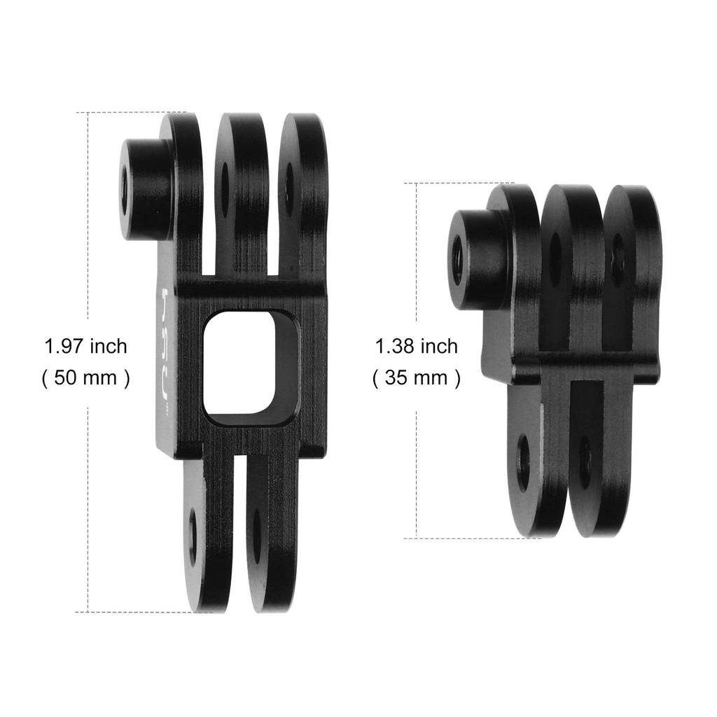 HSU Action Camera Extension Arm Gopro Extension Adapter Aluminum Gopro Mount with Wrench and Screws Action Camera Accessories for GoPro