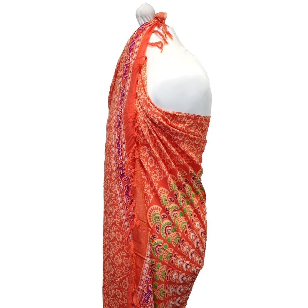 Sarong Pink Rose Mandala Beach Wrap