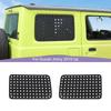 Car Rear Trunk Side Window Glass Decals Cover Trim Stickers For Suzuki Jimny 2019 Up Aluminum Alloy Car Accessories