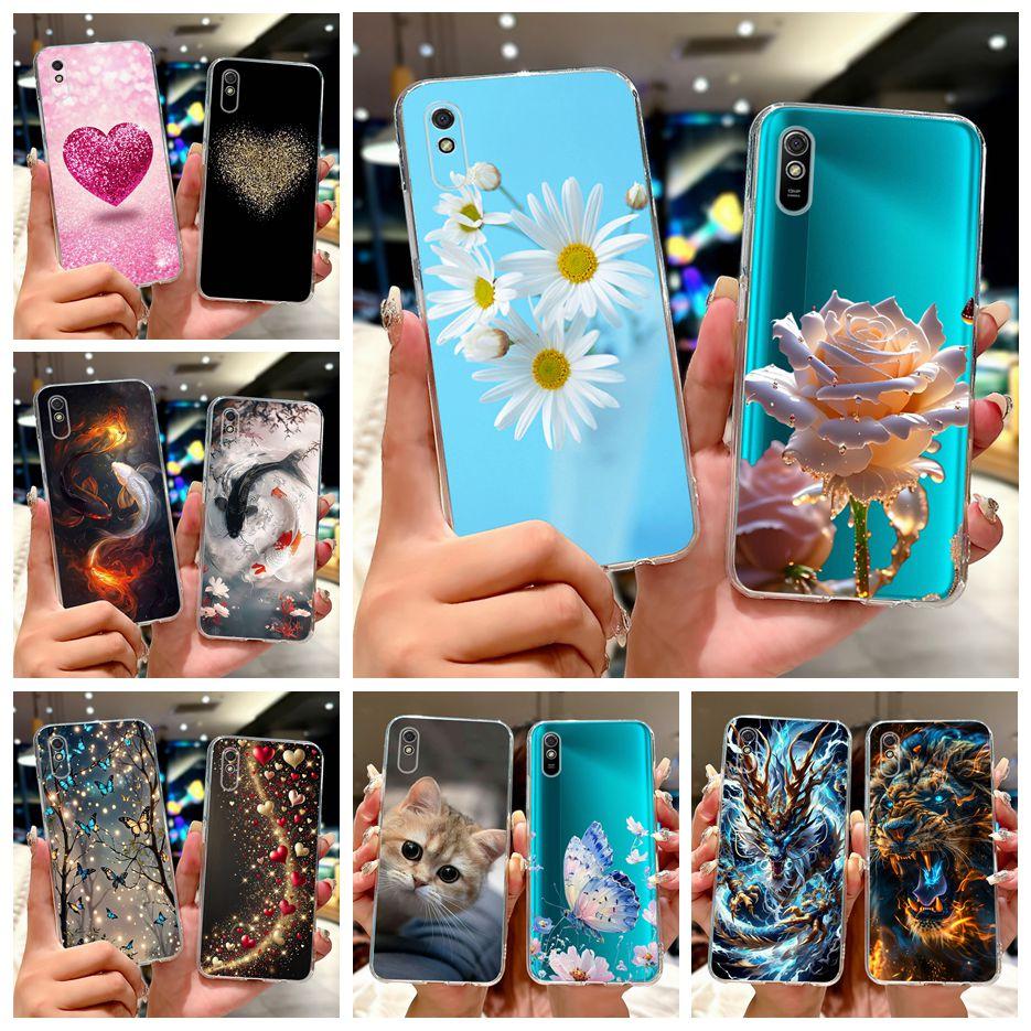 Чехол для Xiaomi Redmi 9A Новый Модный Расписной Чехол 6.53'' Мягкий Тонкий Чехол для Телефона Для Xiaomi Redmi 9AT 9A Redmi9A T Задняя Крышка Сумки