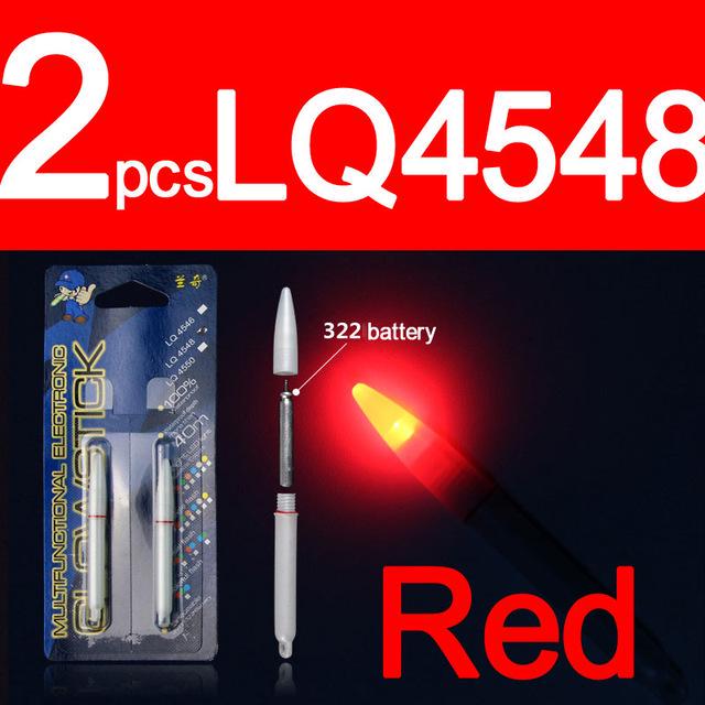 2 шт., электронные световые палочки для ночной рыбалки, поплавочная удочка, водонепроницаемый светильник для сбора рыбы, светящиеся лампы, светящиеся палочки для сети