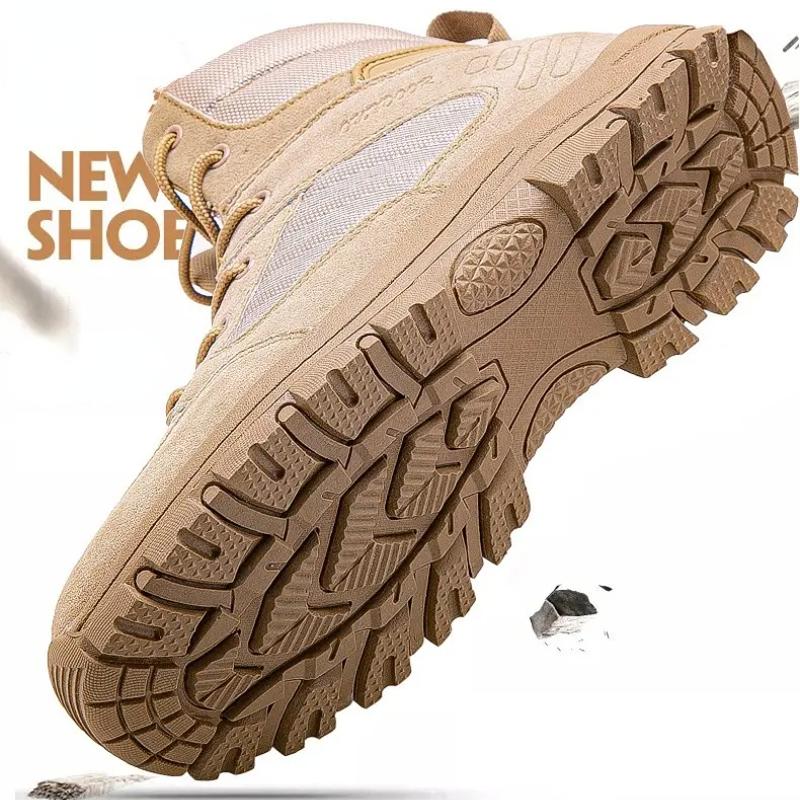 Мужские уличные тактические военные ботинки, походные ботинки, резиновая подошва, большой размер 39-46