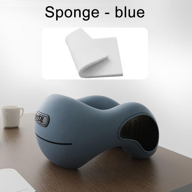 2 в 1 подушка для шеи из пены с эффектом памяти, подушка для путешествий с медленным отскоком, студенческая офисная подушка для сна, подушка для путешествия в самолете, подголовник, массажные подушки для шеи