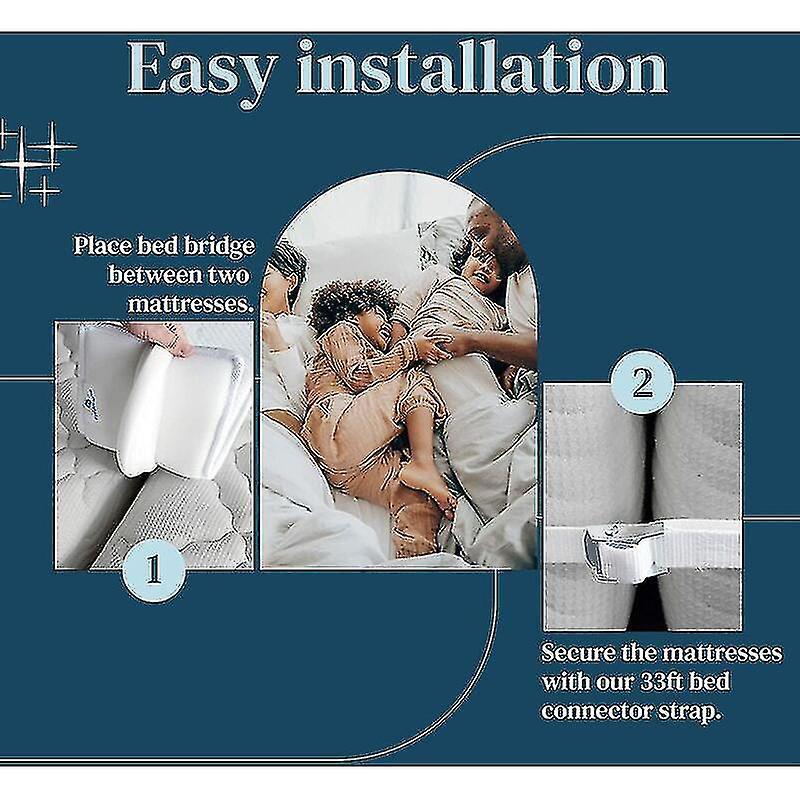 20cm Bed Bridge Mattress Connector To Make Twin Beds Into King Wedge Mattress With Mattress Strap For Guest Living Room