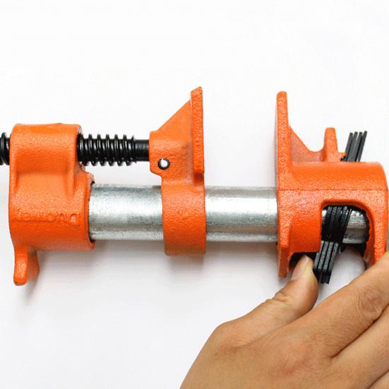 1 комплект, 1/2 дюйма, плотницкий хомут для труб, антидеформационный, устойчивый к ржавчине сталь, прочный деревянный хомут для склеивания труб, изделия из дерева