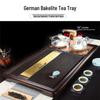 Yingtang Solid Black Ebony Automatic Tea Tray Set