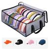 Collapsible Baseball Cap Storage Box Large Capacity Closet Organizer Case  Dormitory