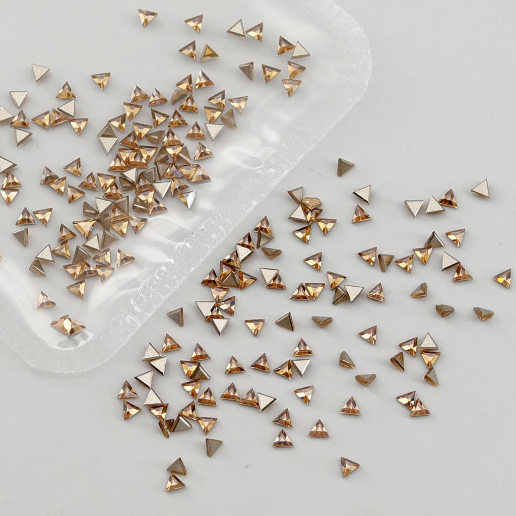 Super Flash K9 White Crystal Flat Bottom Inverted Edge Nail Art Diamond Prism 1:1 Imitation Huazi Inverted Edge Does Not Fall Off The Bottom Nail Art