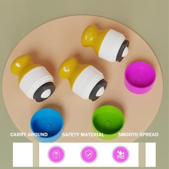 Шт. 100 мл детские аппликаторы для солнцезащитного крема, многоразовые портативные инструменты для нанесения солнцезащитного лосьона, роликовый аппликатор для губки, бутылка для хранения